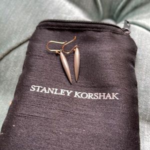 Ted Muehling sterling silver rice earrings